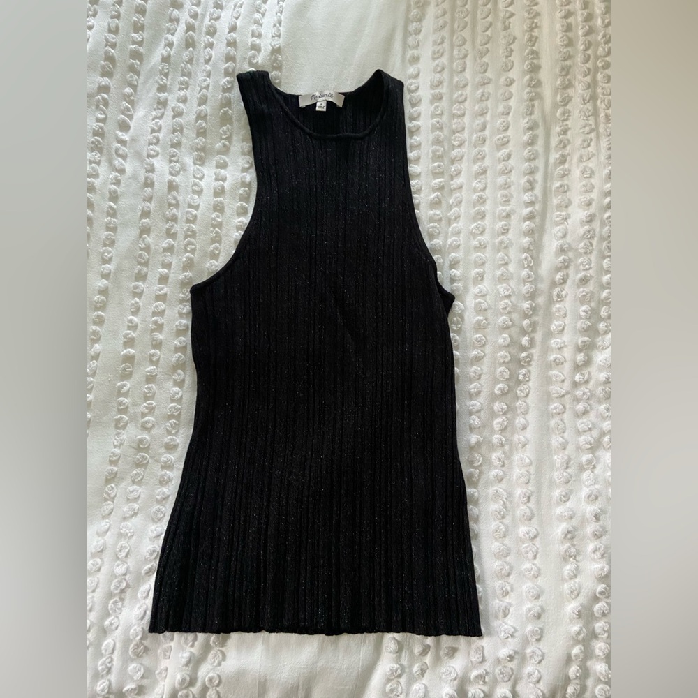 Madewell Black Metallic Tank